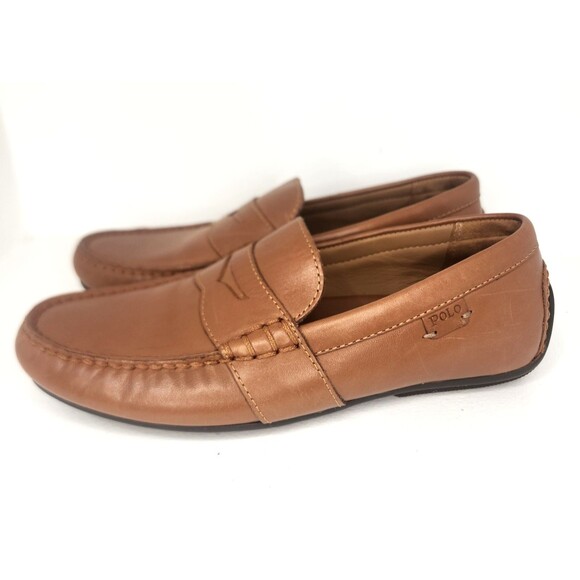 Polo Ralph Lauren Reynold Leather Driver Loafer Men\'s Size 7D 11721 main image 12